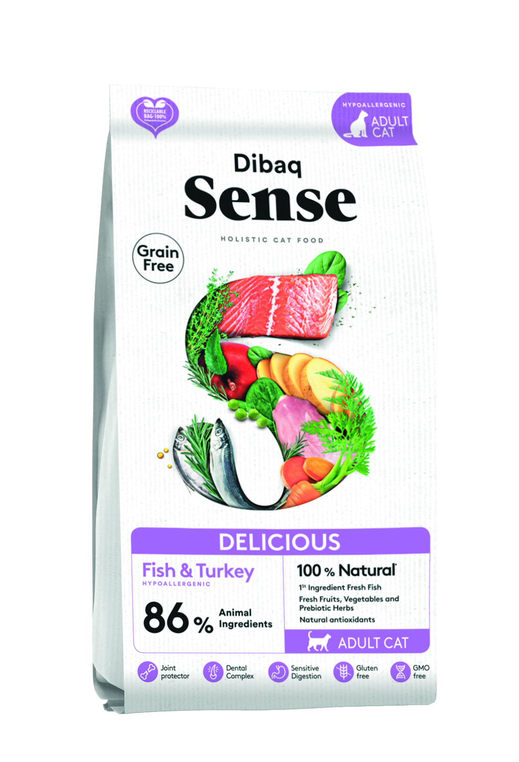 Imagem de Dibaq Sense CAT Grain Free DELICIOUS (Peixe e Perú)